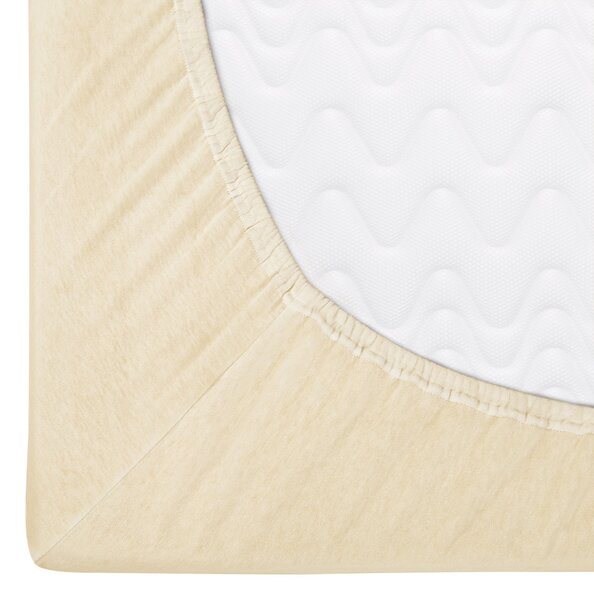 DETSKÉ JERSEY PRESTIERADLO 019 60X120 CM KRÉMOVÉ