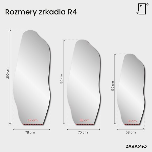 Zrkadlo Pure R4