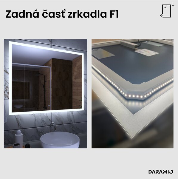 Zrkadlo do kúpeľne s LED osvetlením F1