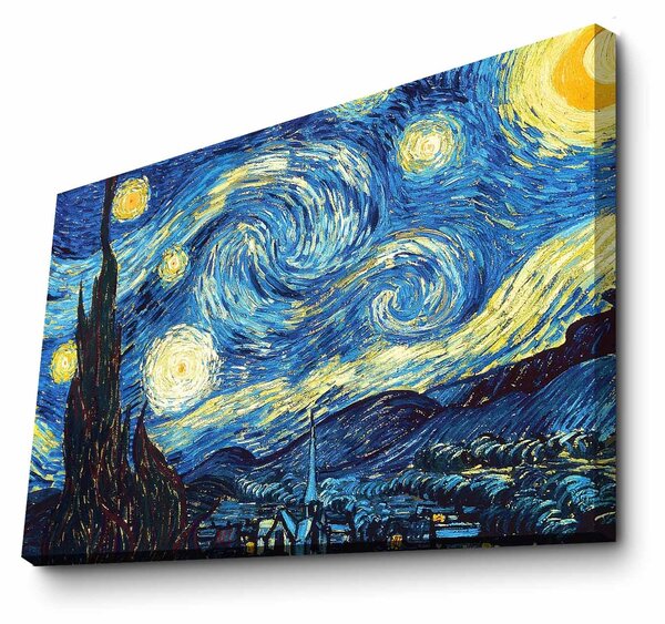 ASIR Obraz na plátne reprodukcia STARRY NIGHT V. V. GOGH 100 cm