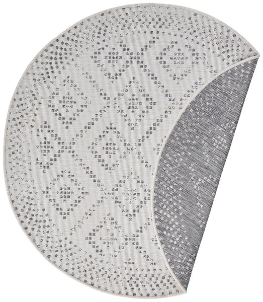 Mujkoberec Original Kusový koberec Nora 105004 Grey Creme kruh - 160x160 (průměr) kruh cm