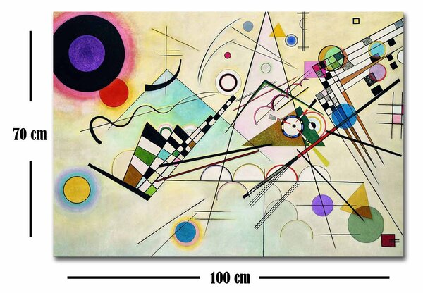 ASIR Obraz na plátne reprodukcia KOMPOZÍCIA 8 W.KADINSKY 70 cm
