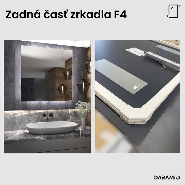 Zrkadlo do kúpeľne s LED osvetlením F4