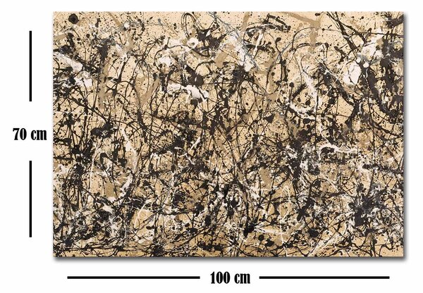 ASIR Obraz na plátne reprodukcia JESENNÝ RYTMUS J. POLLOCK 70 cm