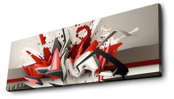 ASIR Obraz na plátne s LED podsvietením GRAFFITI 30 cm
