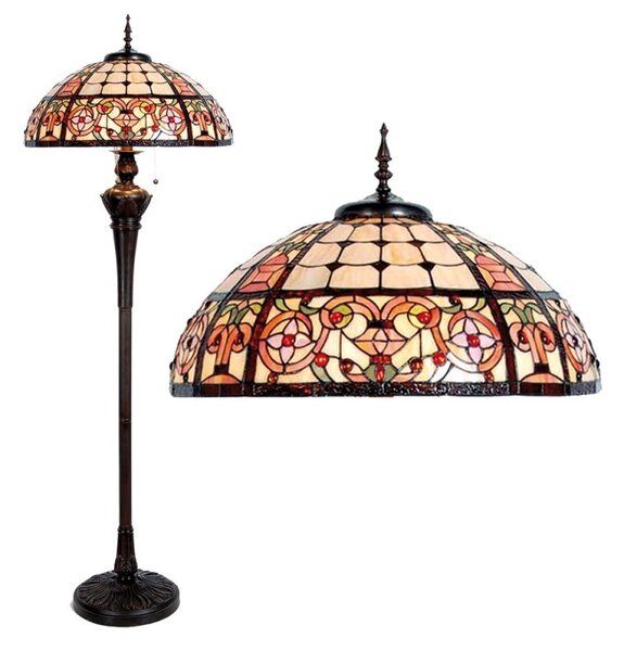 Stropné svietidlo Tiffany - Ø 56 * 165 cm 3x E27 / Max 60W - Clayre & Eef