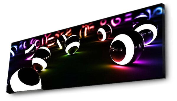 ASIR Obraz na plátne SVITIACE GULE 90 cm s LED podsvietením