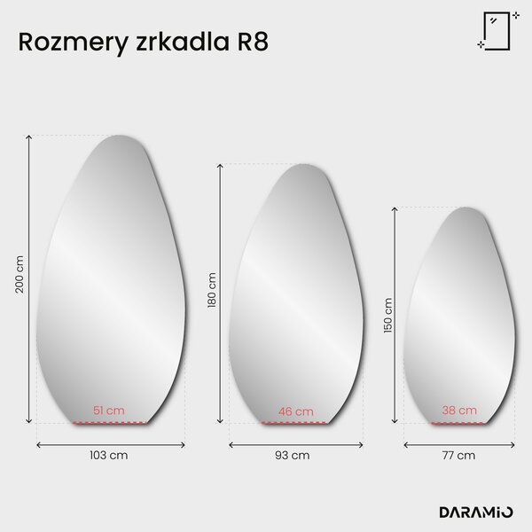 Zrkadlo Pure R8