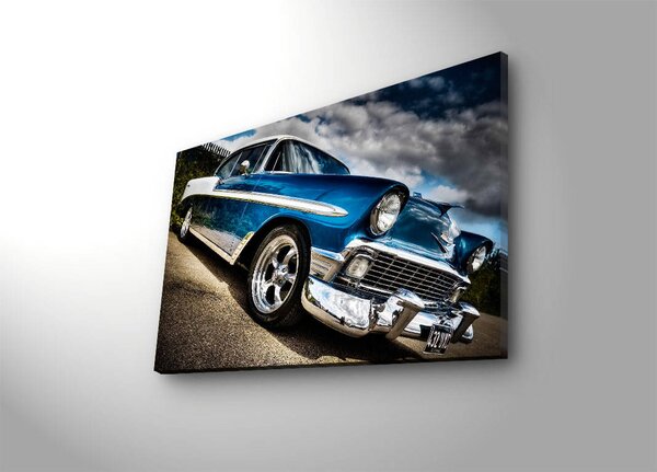 ASIR Obraz na plátne CHEVROLET BEL AIR s LED podsvietením 45 cm
