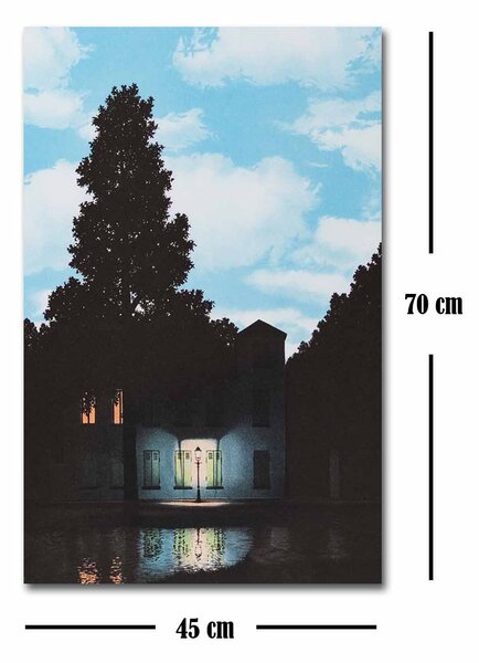 ASIR Obraz na plátne reprodukcia RENÉ MAGRITTE RÍŠA SVETLA 45 cm