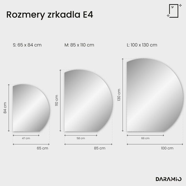 Okrúhle zrkadlo do kúpeľne s LED svetlom E4