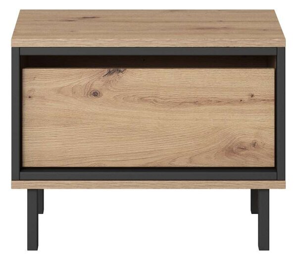 Sada dvoch nočných stolíkov PINTO II Dub Artisan + čierna