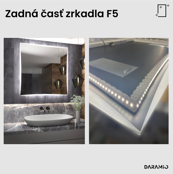 Zrkadlo do kúpeľne s LED osvetlením F5