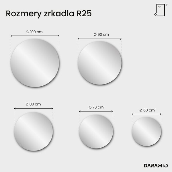 Zrkadlo Pure R25