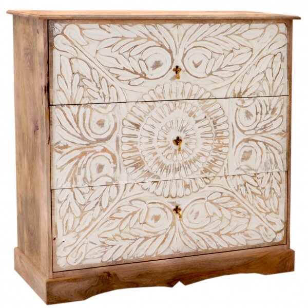 Komoda Sita 115x115x45 indický masív mango