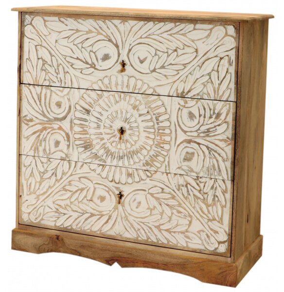 Komoda Sita 115x115x45 indický masív mango