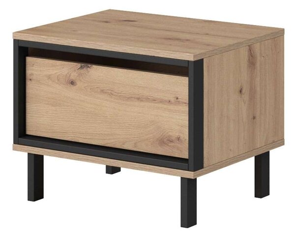 Sada dvoch nočných stolíkov PINTO II Dub Artisan + čierna
