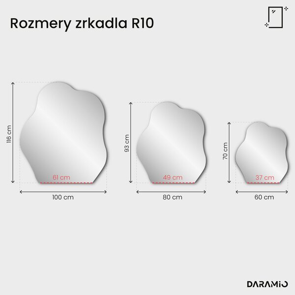Zrkadlo Pure R10