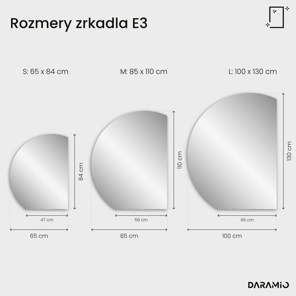 Okrúhle zrkadlo do kúpeľne s LED svetlom E3