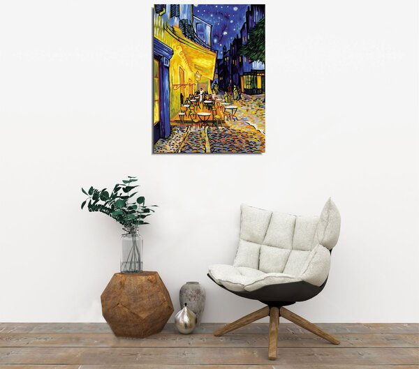 ASIR Obraz na plátne reprodukcia TERASA KAVIARNE V NOCI V. V. GOGH 30 cm