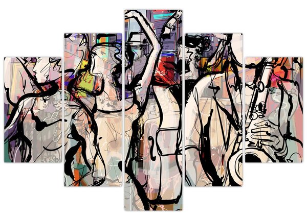 Obraz - Jazzová noc (150x105 cm)