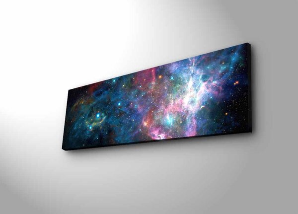 ASIR Obraz na plátne GALAXIE s LED podsvietením 30 cm