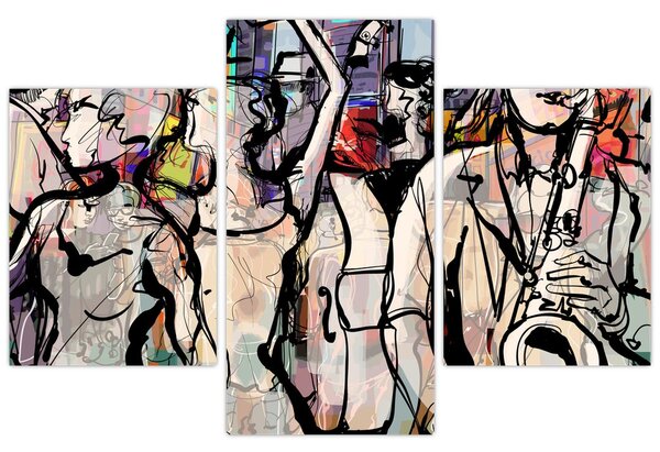 Obraz - Jazzová noc (90x60 cm)
