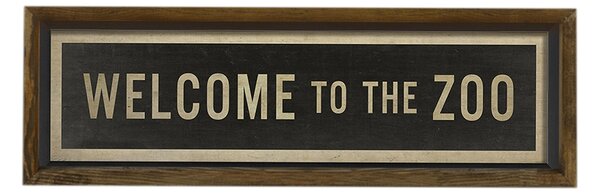 ASIR Obraz na stenu WELCOME TO THE ZOO 19 cm MDF