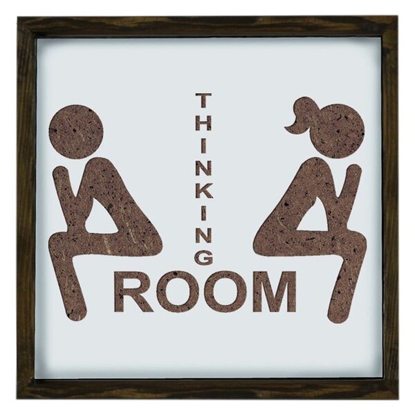 ASIR Obraz na stenu THINKING ROOM 33 cm MDF