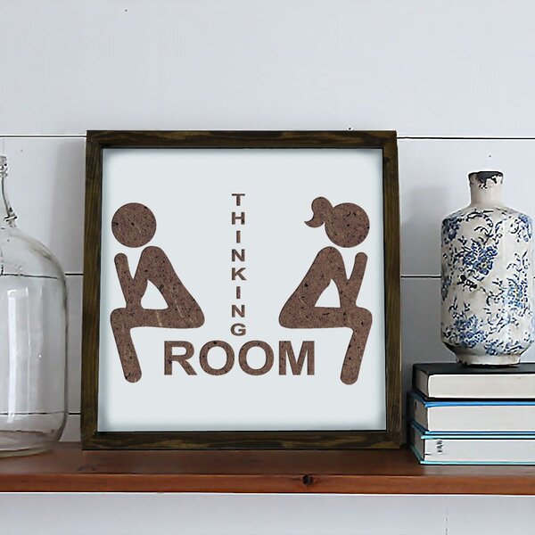 ASIR Obraz na stenu THINKING ROOM 33 cm MDF