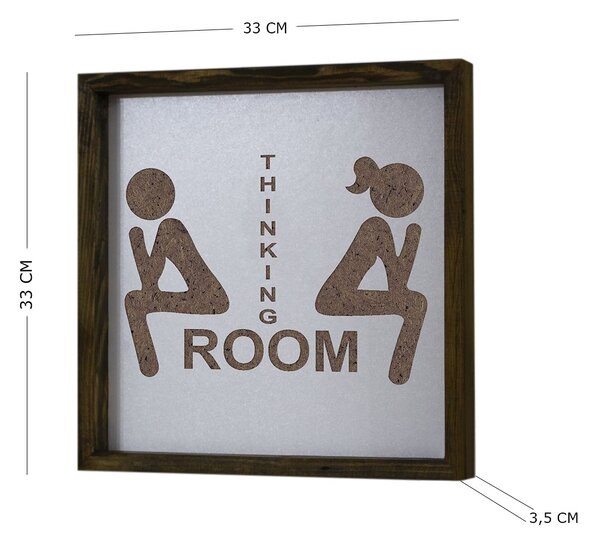 ASIR Obraz na stenu THINKING ROOM 33 cm MDF