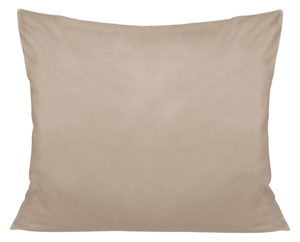 SATÉNOVÁ OBLIEČKA NA VANKÚŠ 50X60 CM TMAVOBÉŽOVÁ
