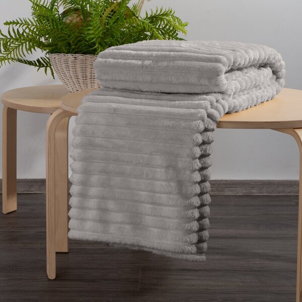Dekorstudio Deka SOFT s reliéfnym vzorom a 3D efektom v béžovej farbe Rozmer deky: 70x160cm