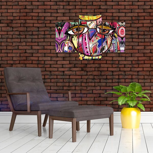 Obraz - Street art - sova (90x60 cm)