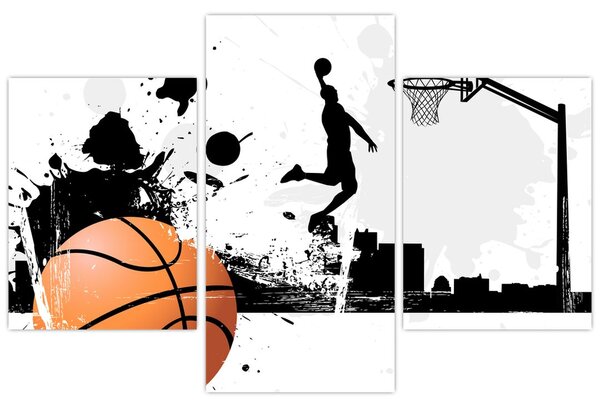 Obraz - Hráč basketbalu (90x60 cm)