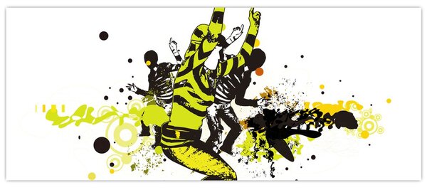 Obraz - Street dance (120x50 cm)