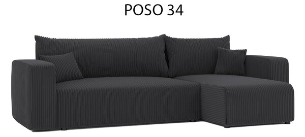 Rohový rozkladací gauč DIAMOS