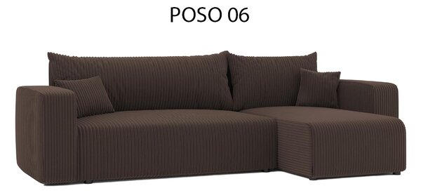 Rohový rozkladací gauč DIAMOS