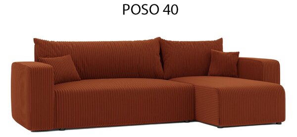 Rohový rozkladací gauč DIAMOS