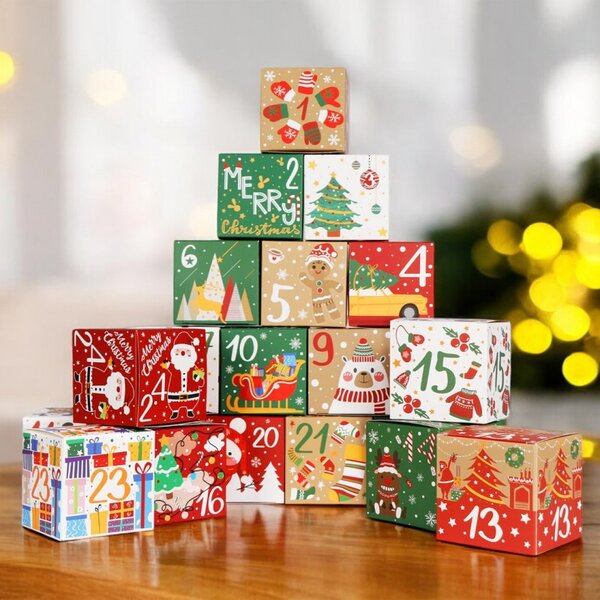 Adventný kalendár BOXMAS DIY, 24 krabičiek