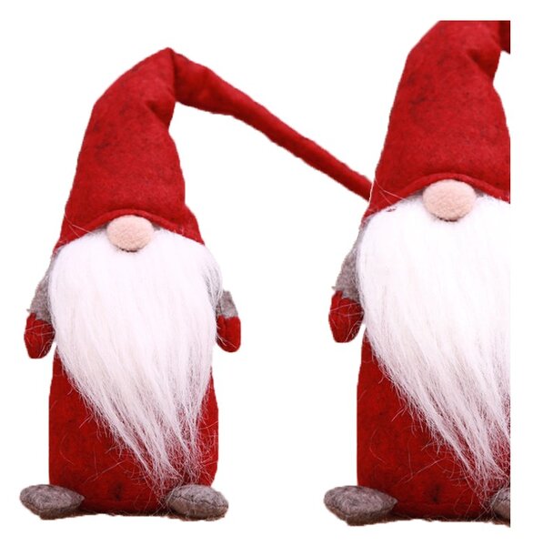 Vianočný škriatok HAPPY GNOME 44 cm, červený