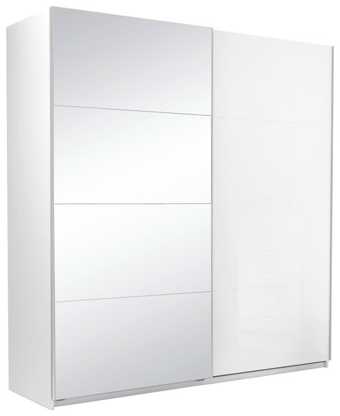 SKRIŇA S POSUVNÝMI DVERAMI, biela, 200/210/62 cm MID.YOU - Skrine, Online Only