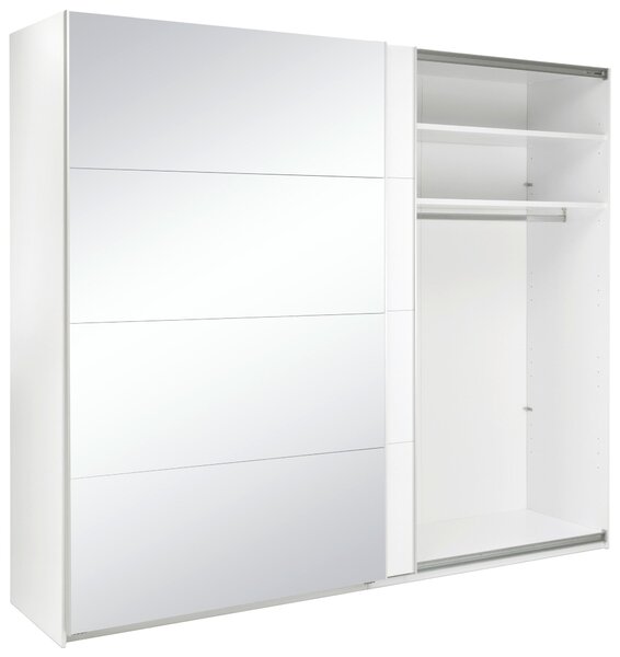 SKRIŇA S POSUVNÝMI DVERAMI, biela, 250/210/62 cm MID.YOU - Skrine, Online Only