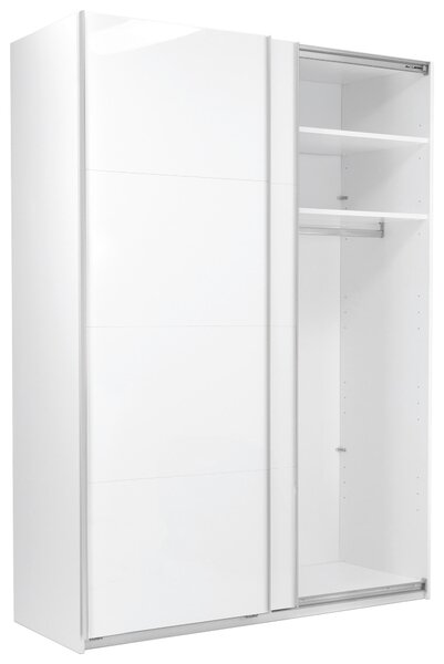 SKRIŇA S POSUVNÝMI DVERAMI, biela, 150/210/62 cm P & B - Skrine, Online Only