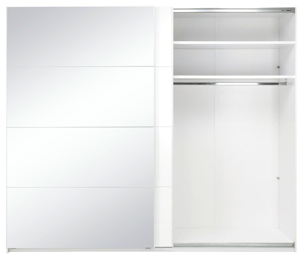SKRIŇA S POSUVNÝMI DVERAMI, biela, 250/210/62 cm MID.YOU - Skrine, Online Only