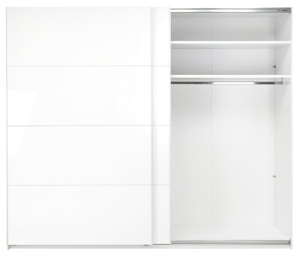 SKRIŇA S POSUVNÝMI DVERAMI, biela, 250/210/62 cm MID.YOU - Skrine, Online Only