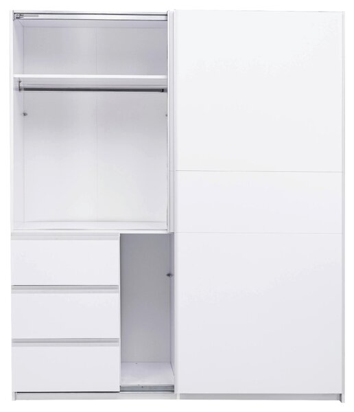 SKRIŇA S POSUVNÝMI DVERAMI, biela, 175/210/61,5 cm P & B - Skrine, Online Only