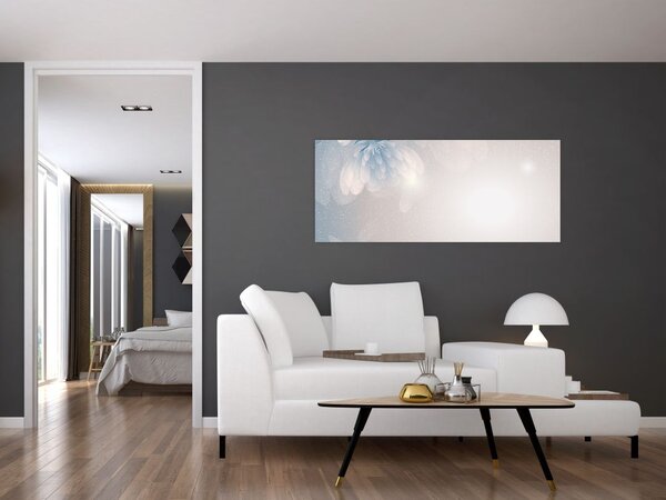 Obraz - Zasnežené kvety (120x50 cm)