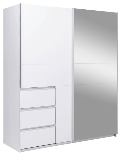 SKRIŇA S POSUVNÝMI DVERAMI, biela, 175/210/61,5 cm P & B - Skrine, Online Only