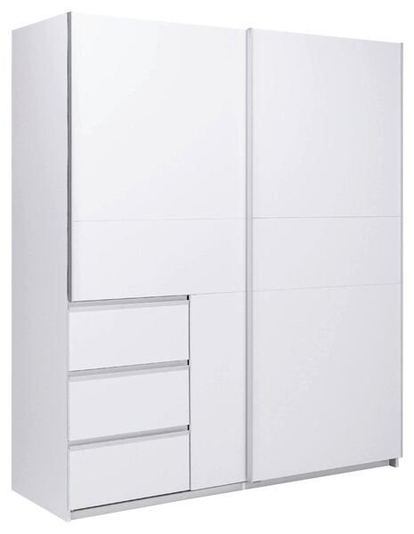 SKRIŇA S POSUVNÝMI DVERAMI, biela, 175/210/61,5 cm P & B - Skrine, Online Only